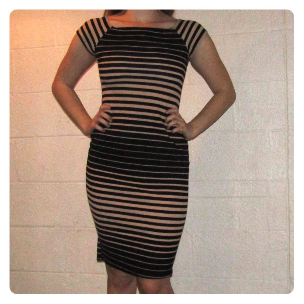 Brown and black Dress